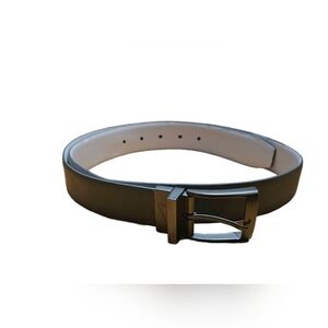 Nike Men's Pebbled Gray Leather Belt Size 33 EUC